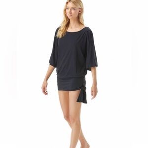 MICHAEL Michael Kors Side Tie Cover Up Black Small